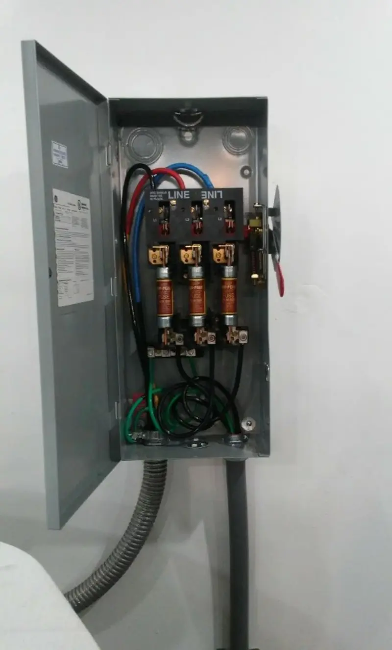 Three-phase disconnect switch installed for Electrical Wiring & Rewiring in Edgewater