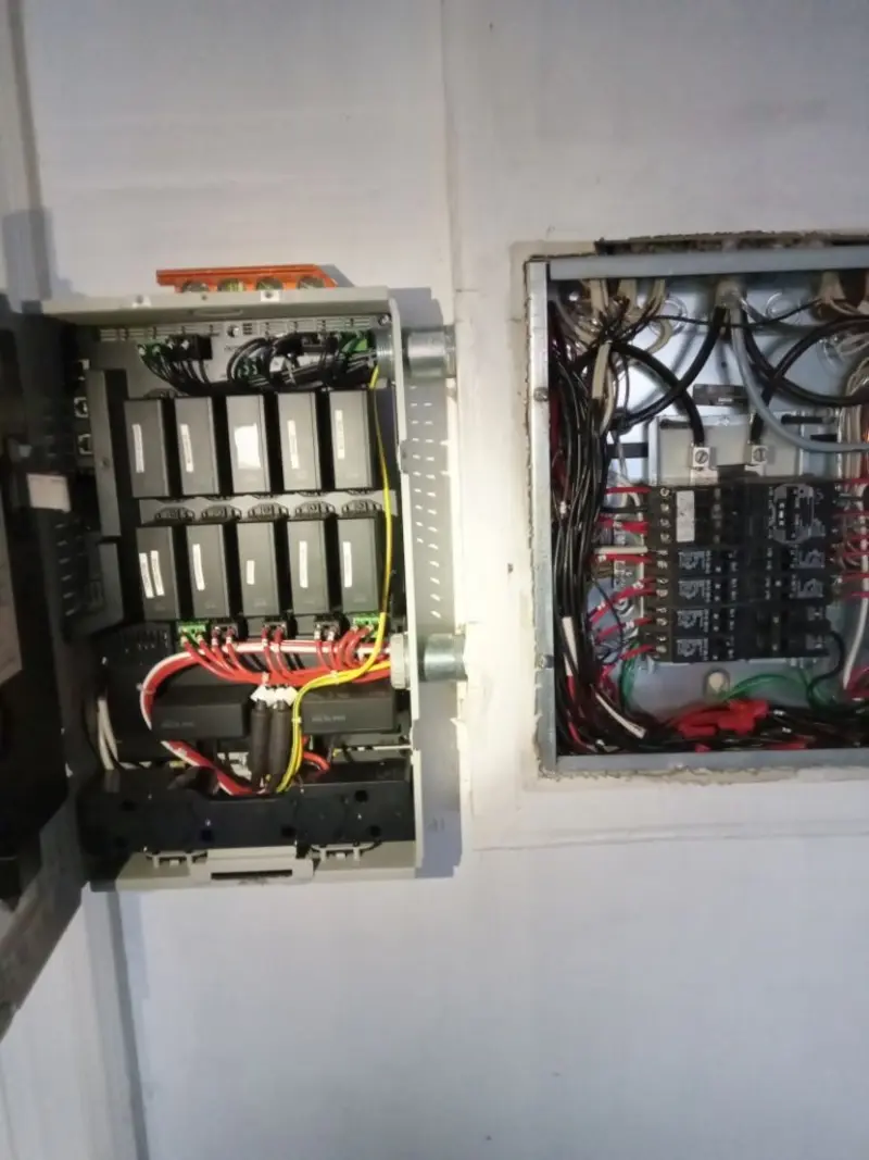 Electrical panel upgrade completed for Ring Doorbell Installation in Edgewater